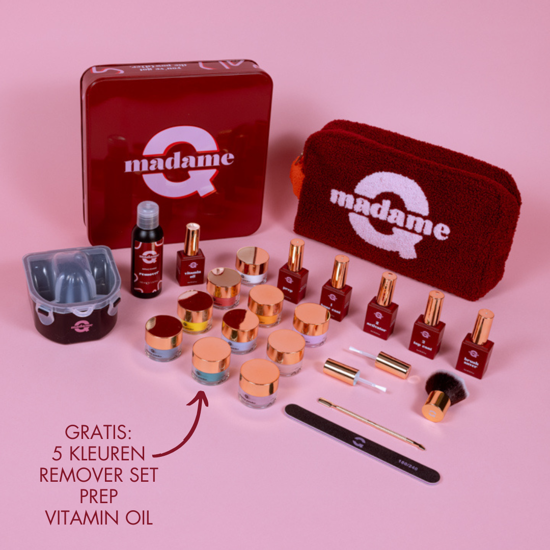 Madame Q Dip Powder Starterkit | Zonder UV | Royale | Volledige Manicure Kit