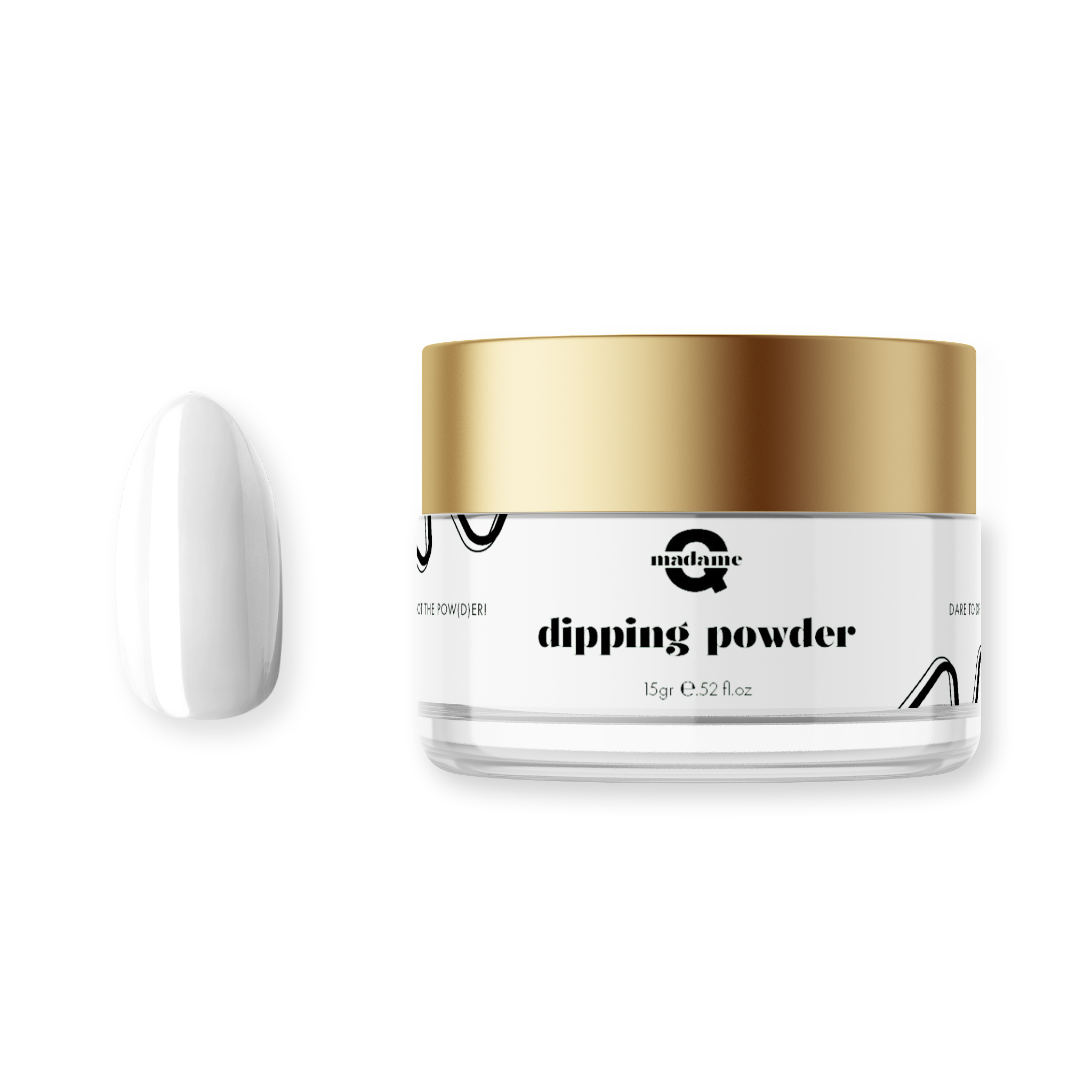 white dipping powder