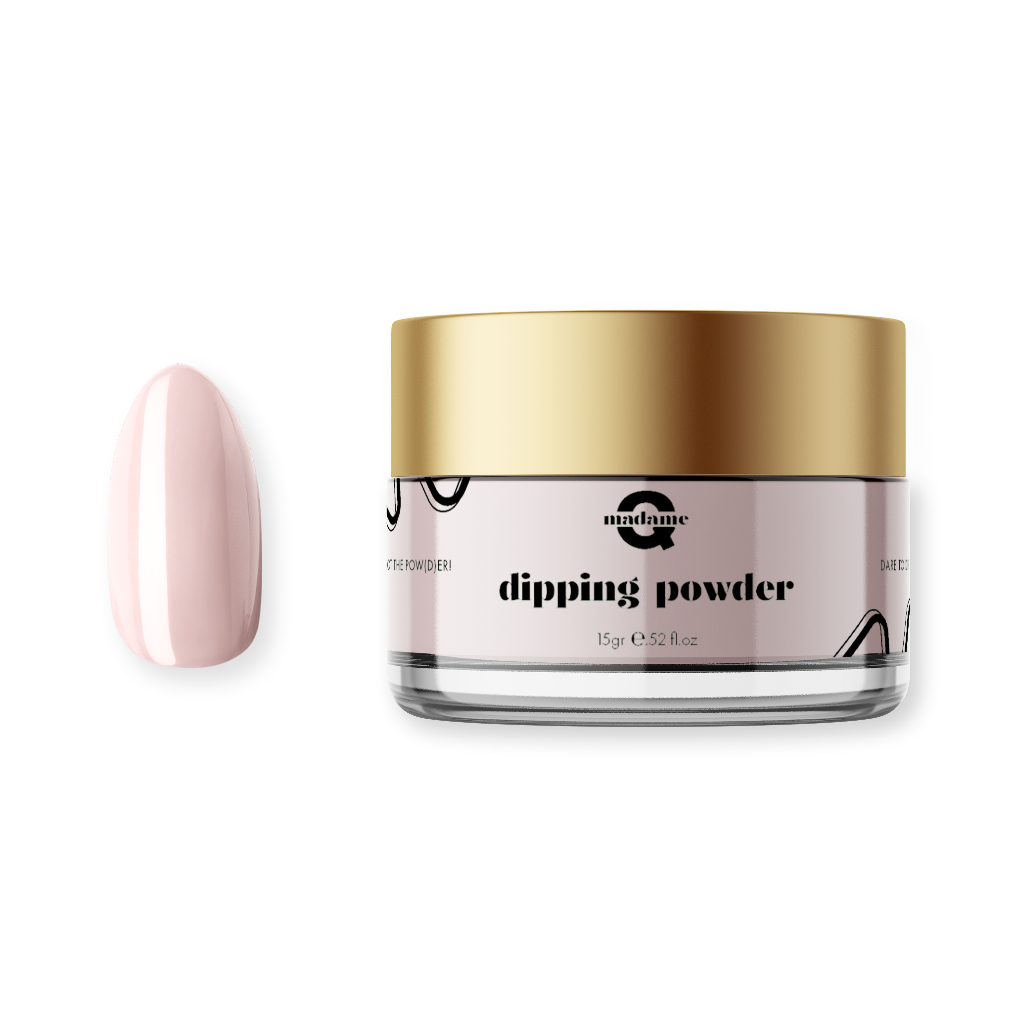 pink/beige dipping powder