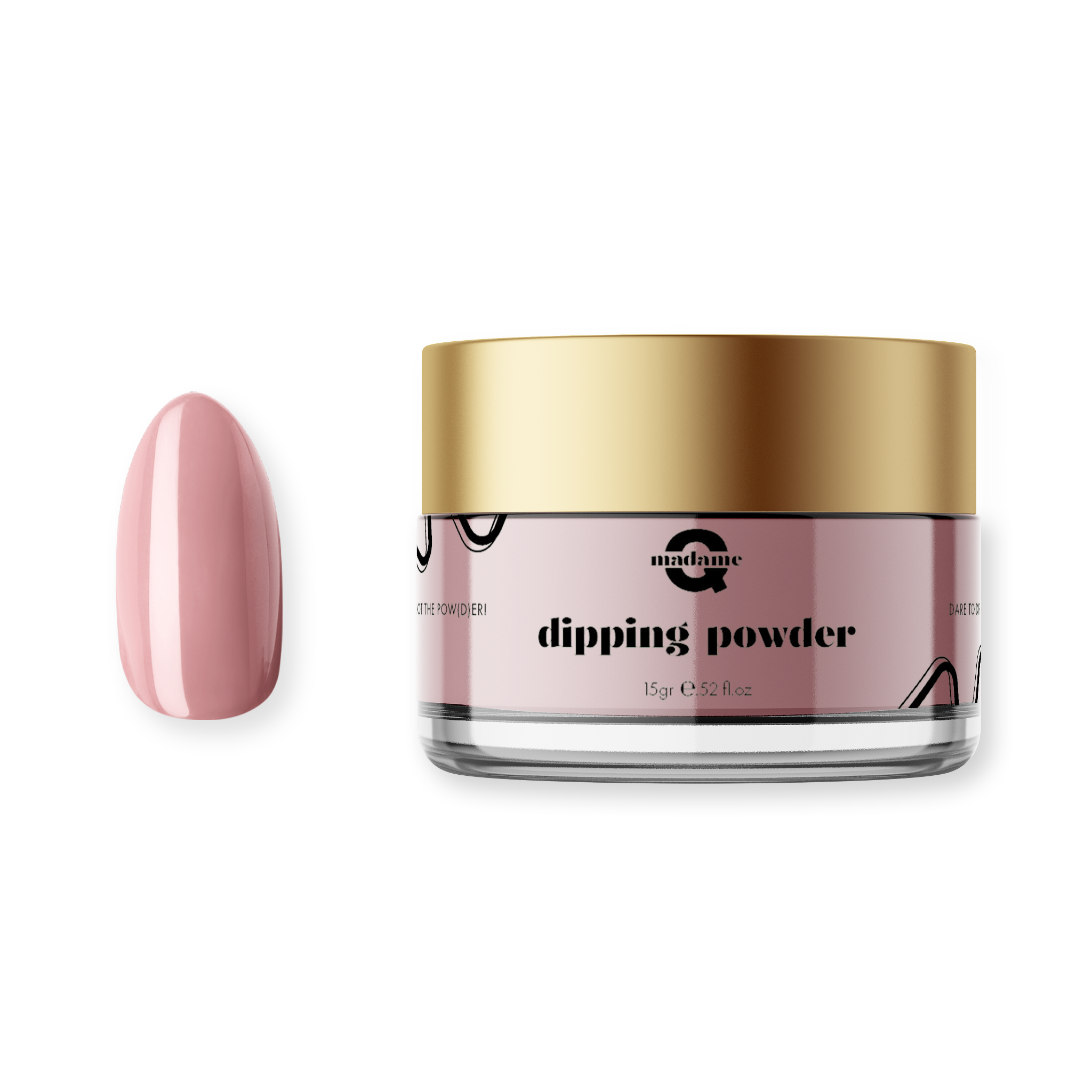 pink/rose dipping powder