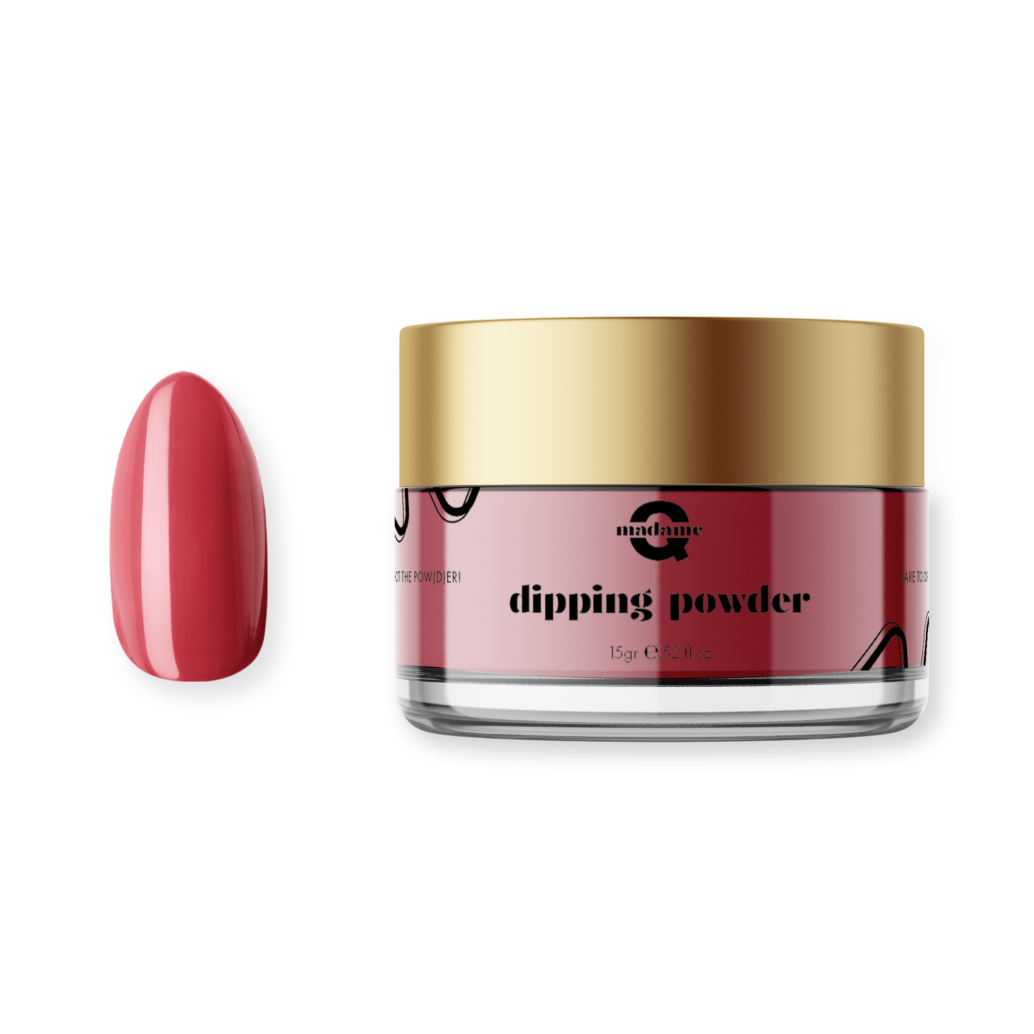 light red/pink dipping powder