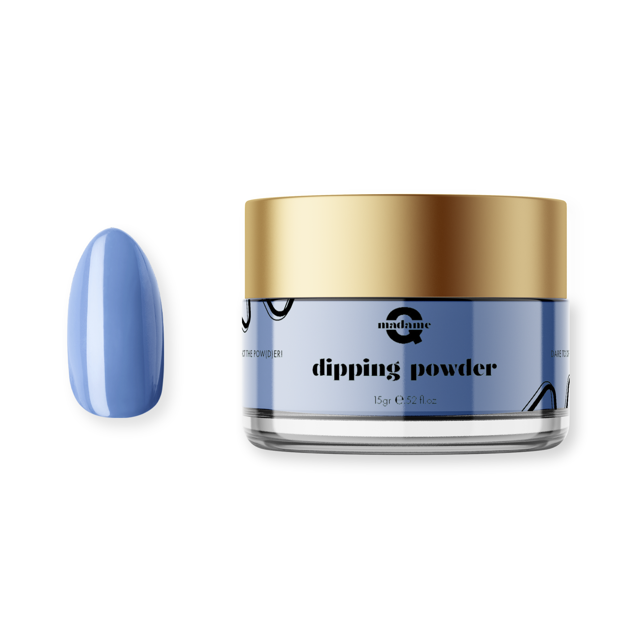 blue dipping powder